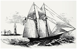 1861 Two master Schooner  aka "Coasting Cargo Vessel"